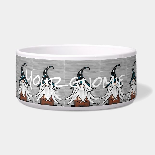 Pet bowl food water gnome napf (Vorderseite)