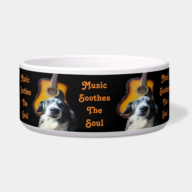 Pet Bowl Guitar Dog Napf (Vorderseite)
