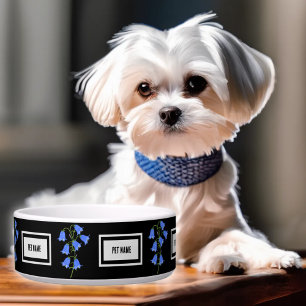 Pet Bowl mit schönen Bluebells & Text Napf