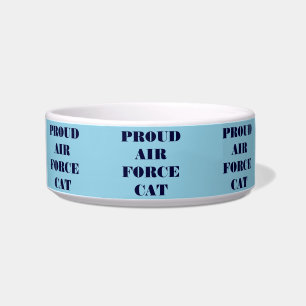 Pet Bowl Proud Air Force Cat Napf