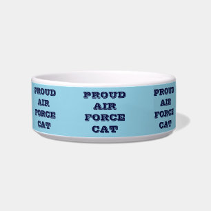 Pet Bowl Proud Air Force Cat Napf
