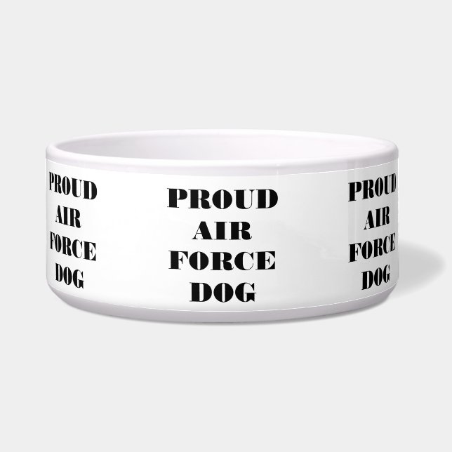 Pet Bowl Proud Air Force Hund Napf (Vorderseite)