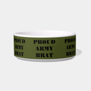 Pet Bowl Proud Army Brat Napf