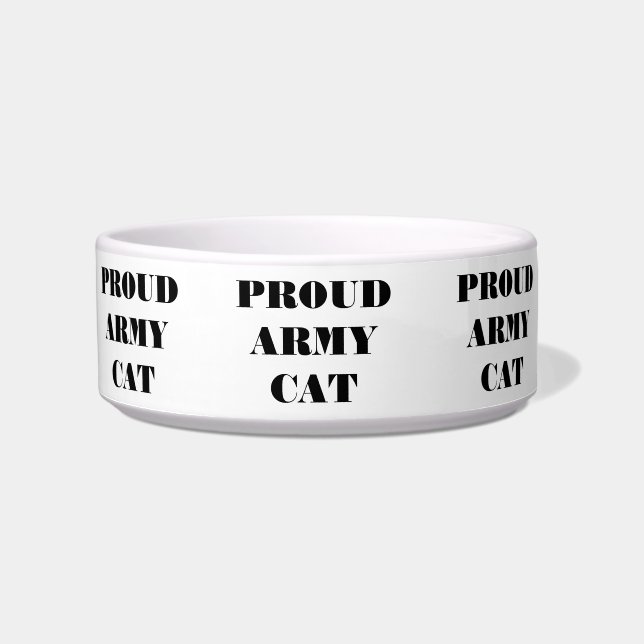 Pet Bowl Proud Army Cat Napf (Vorderseite)