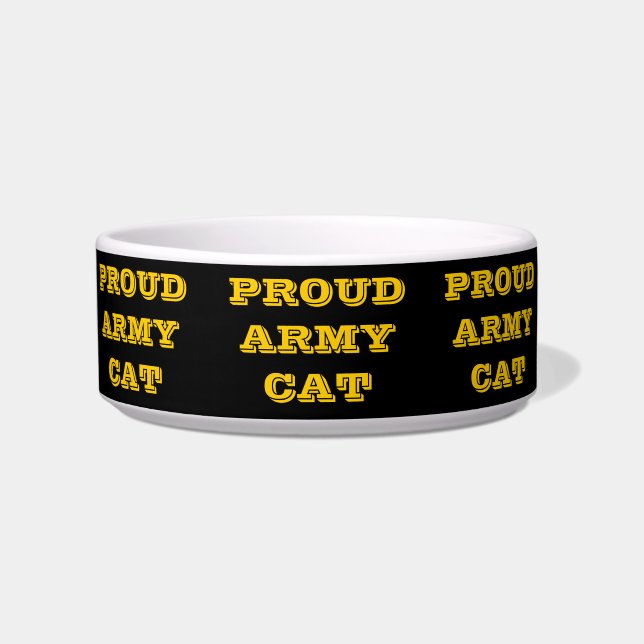 Pet Bowl Proud Army Cat Napf (Vorderseite)