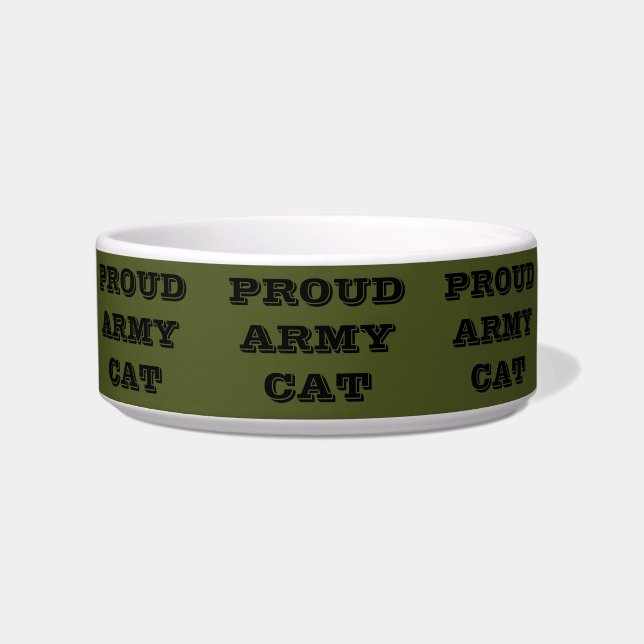 Pet Bowl Proud Army Cat Napf (Vorderseite)