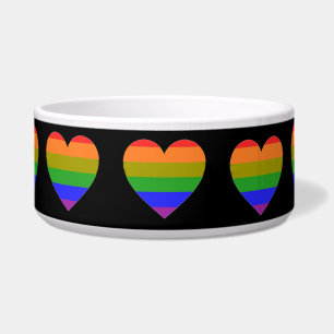 Pet Bowl Rainbow Hearts Napf