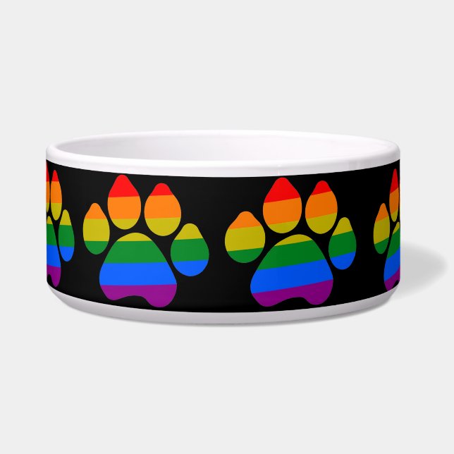 Pet Bowl Regenbogenpfähle Napf (Vorderseite)