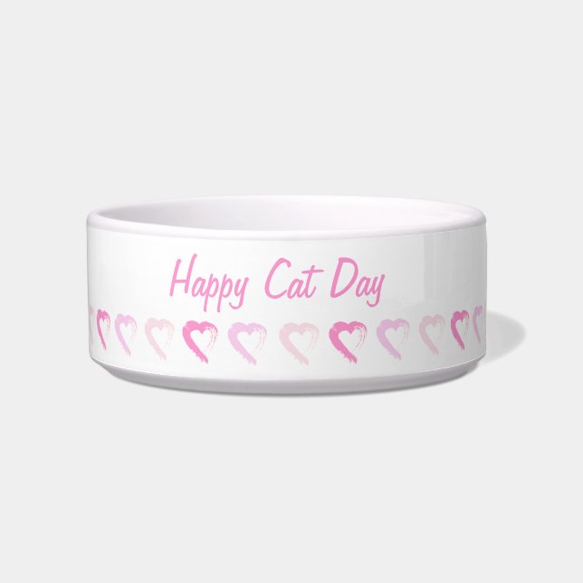 Pet Bowl Rosa Herz Napf (Vorderseite)