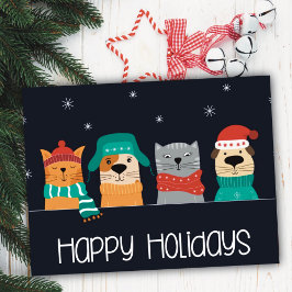 Pet Business Weihnachtsfeiertag Postkarte