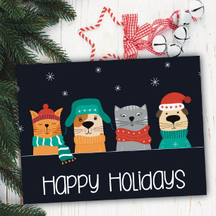 Pet Business Weihnachtsfeiertag Postkarte