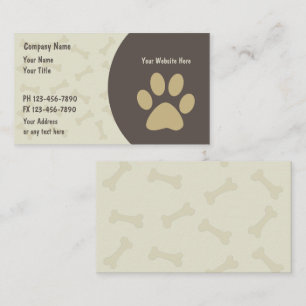 Pet Care Business Cards neu Visitenkarte