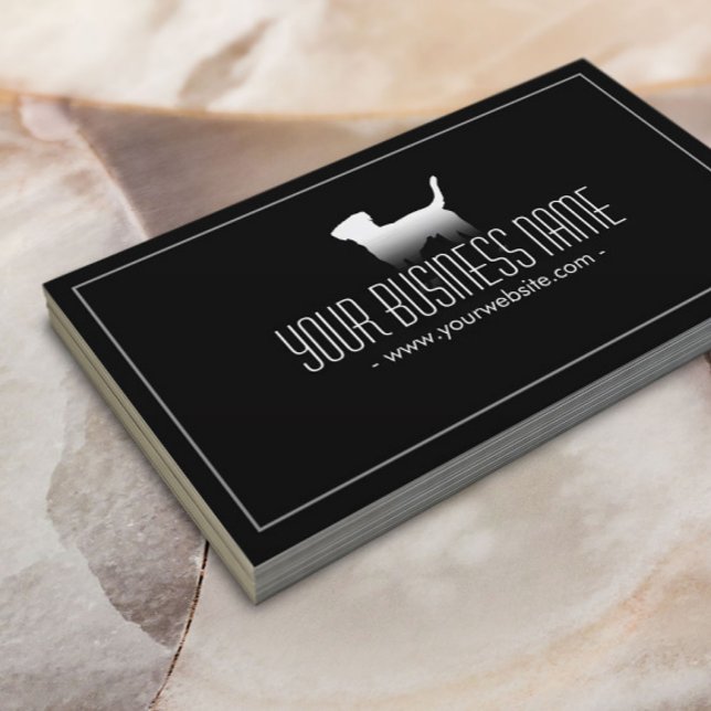 Pet Care Einfache Schlichte Hunde Visitenkarte (Von Creator hochgeladen)