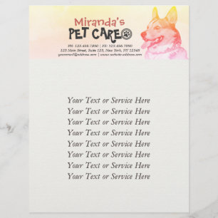 Pet Care Grooming Sitting Dog Beauty Salon Flyer