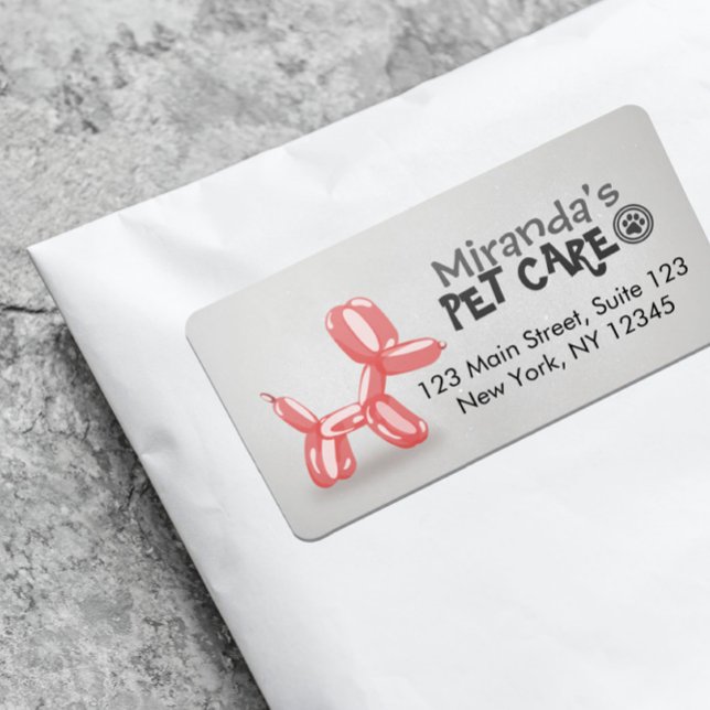 Pet Care Grooming Sitzen Baden Niedlicher Hunde Ba Adressaufkleber (Von Creator hochgeladen)