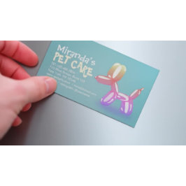 Pet Care Grooming Sitzen Baden Niedlicher Hunde Ba Magnetische Visitenkarte