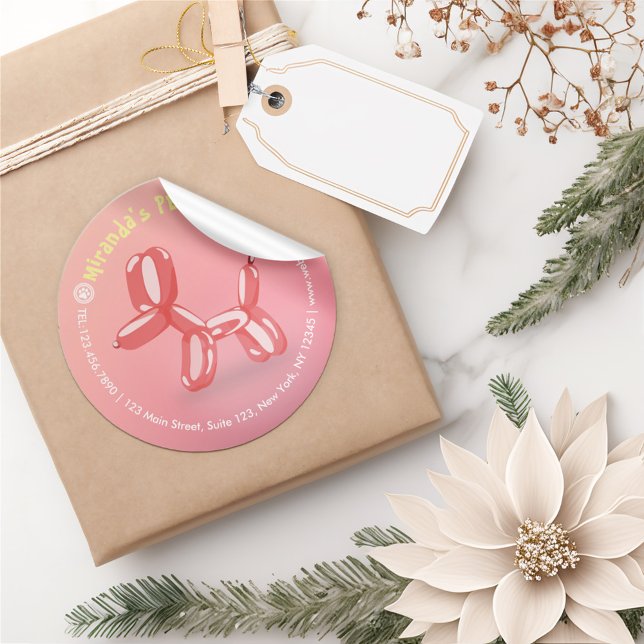 Pet Care Grooming Sitzen Baden Niedlicher Hunde Ba Runder Aufkleber (Von Creator hochgeladen)