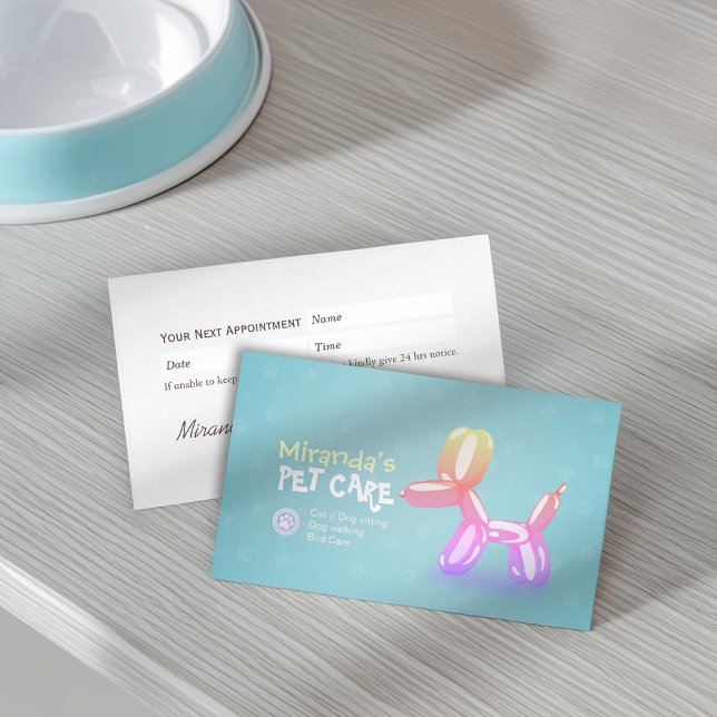 Pet Care Grooming Sitzen Baden Niedlicher Hunde Ba Terminkarte (Von Creator hochgeladen)