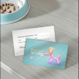 Pet Care Grooming Sitzen Baden Niedlicher Hunde Ba Terminkarte