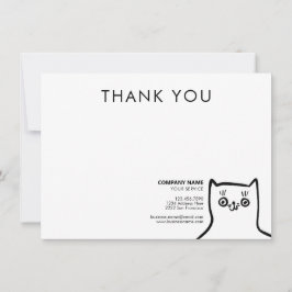 Pet Care Service Spaß Katze Vielen Dank für Ihr Ge Mitteilungskarte