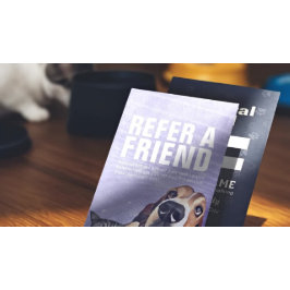 Pet Care Sitting Bade Grooming Salon Food Shop Empfehlungskarte