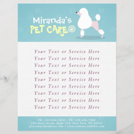 Pet Care Sitting Bade Grooming Salon Food Shop Flyer