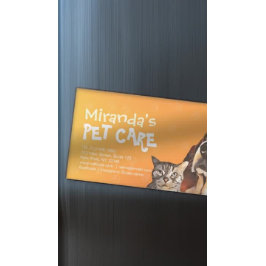 Pet Care Sitting Bade Grooming Salon Food Shop Magnetische Visitenkarte