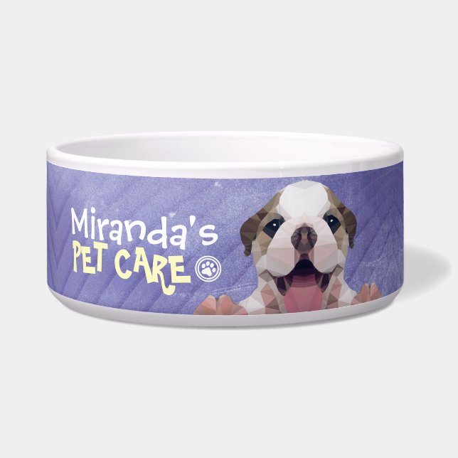 Pet Care Sitting Bade Grooming Salon Food Shop Napf (Vorderseite)