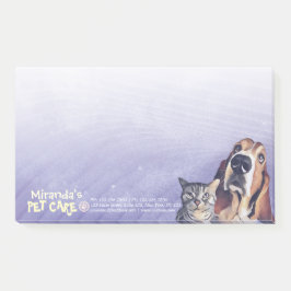 Pet Care Sitting Bade Grooming Salon Food Shop Post-it Klebezettel