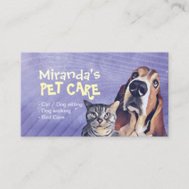 Pet Care Sitting Bade Grooming Salon Food Shop Terminkarte