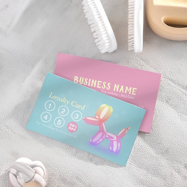 Pet Care Sitzen Bade & Grooming Loyalty Punch Treuekarte (Von Creator hochgeladen)