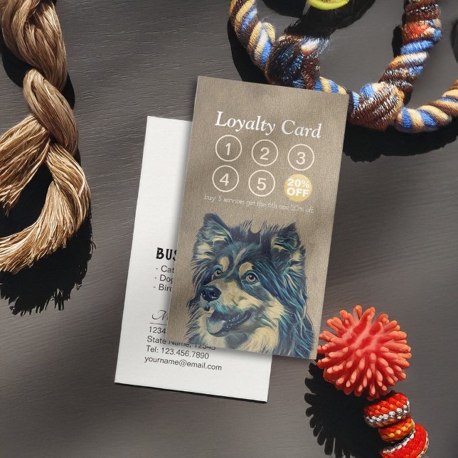 Pet Care Sitzen Bade & Grooming Loyalty Punch Treuekarte (Von Creator hochgeladen)