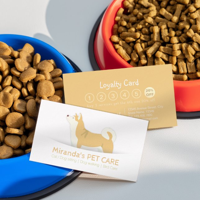 Pet Care Sitzen Bade & Grooming Loyalty Punch Treuekarte (Von Creator hochgeladen)