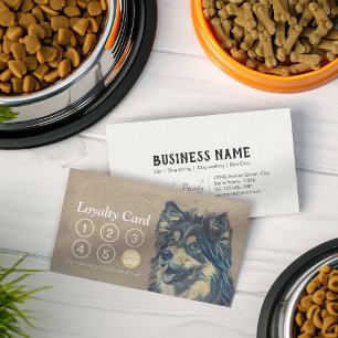 Pet Care Sitzen Bade & Grooming Loyalty Punch Treuekarte