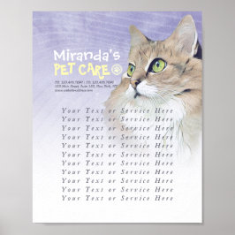 Pet Care Sitzen Baden Grooming Pet Beauty Salon Poster