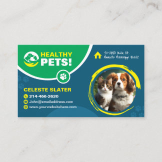 Pet care, Veterinary Doctor, Vet, Tierklinik Visitenkarte