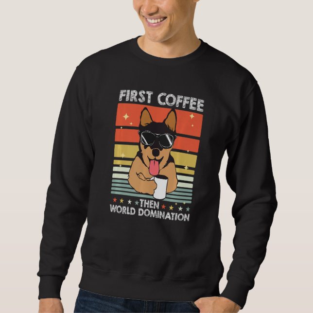 Pet Coffee Breed  Australian Cattle Dog Sweatshirt (Vorderseite)