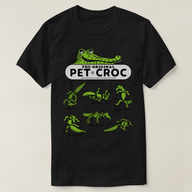 Pet Croc Walking Foam Toy Light T-Shirt (Design vorne)