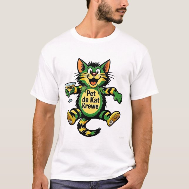 pet de kat one love 2026  T-Shirt (Vorderseite)