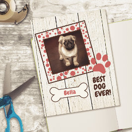 Pet Dog Girl Foto Scrapbook Cardstock