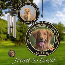 PET DOG MEMORIAL Foto Name Datum Wind Chime