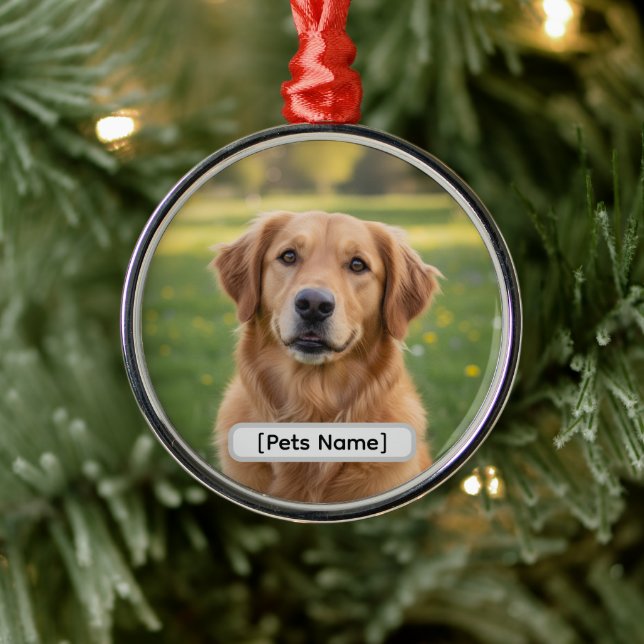 Pet Dog or Cat Custom Christmas Ornament 2025 (Baum)