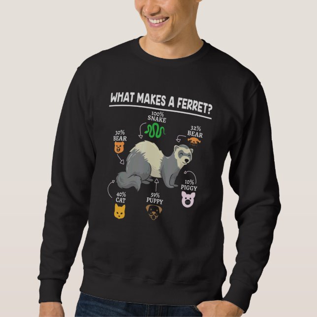Pet Ferret Ferret Apparel Ferret Ideen Sweatshirt (Vorderseite)