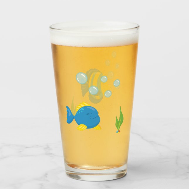 Pet Fish Bowl Aquarium Glas (Vorne (Gefüllt))