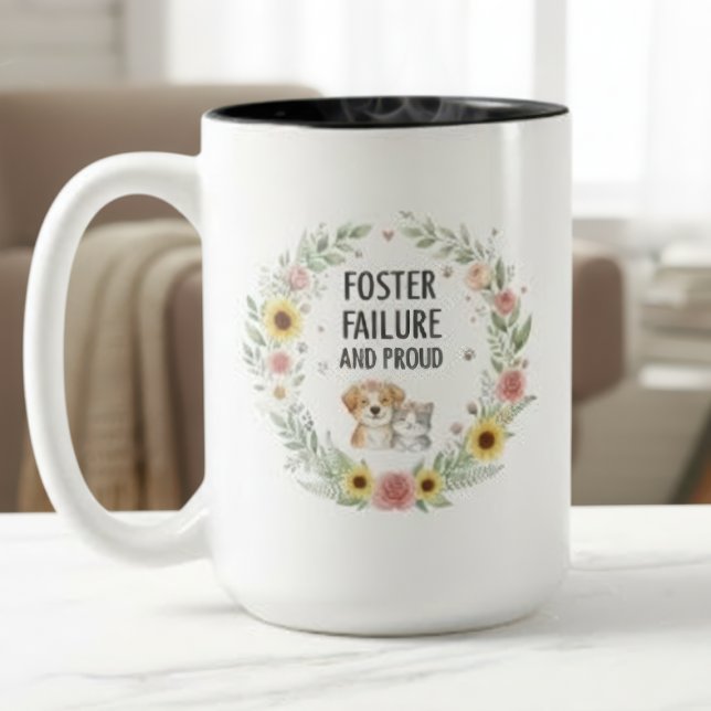 Pet Foster Failure Mug - Proud Pet Parent Zweifarbige Tasse (Pet Foster Failure coffee mug)