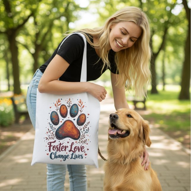 Pet Foster Tote Bag für Tierforscher Heros (Personalized dog foster tote bag)