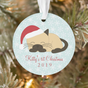 Pet Foto Cat Christmas Ornament