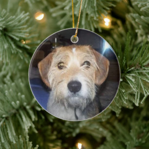 PET-FOTO-Gedenkstätte mit Typografie Keramik Ornament