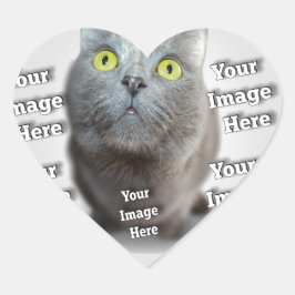 PET-Foto ✨ Herz-Aufkleber