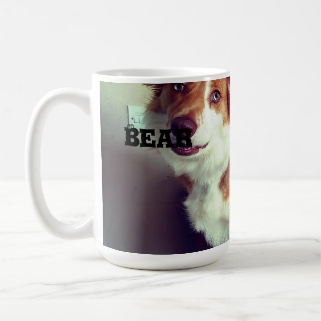 Pet-Foto hochladen Kaffeetasse (Links)